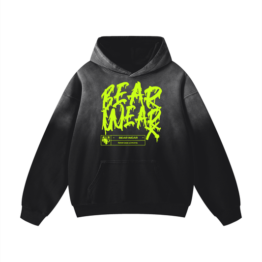 Sunfade Hoodie Neon Green - Bear Necessities Clothing