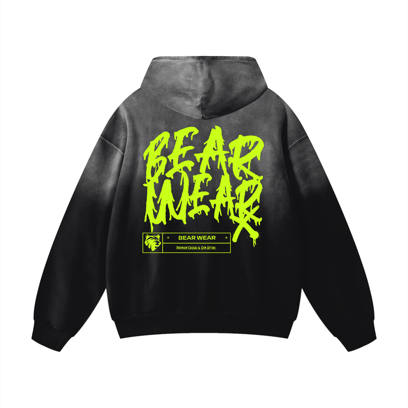 Sunfade Hoodie Neon Green - Bear Necessities Clothing