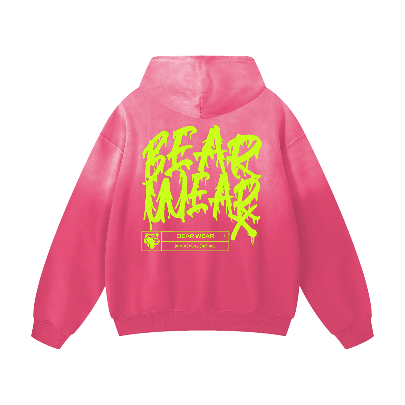 Sunfade Hoodie Neon Green - Bear Necessities Clothing