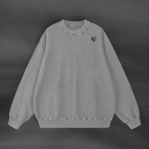 Acid Wash Necessities Sweater - Bear Necessities Clothing 