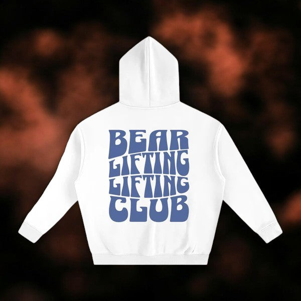 Bear Lifting Club Oversized Hoodie - Bear Necessities Clothing 