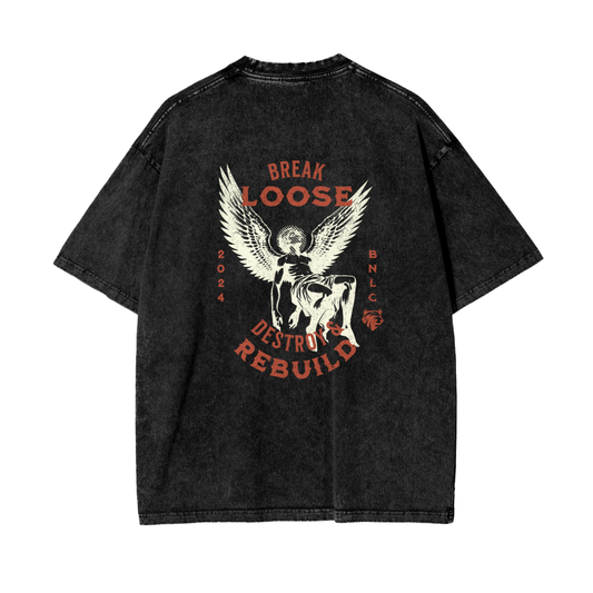 Oversize Snow Washed T-Shirt - Bear Necessities Clothing 