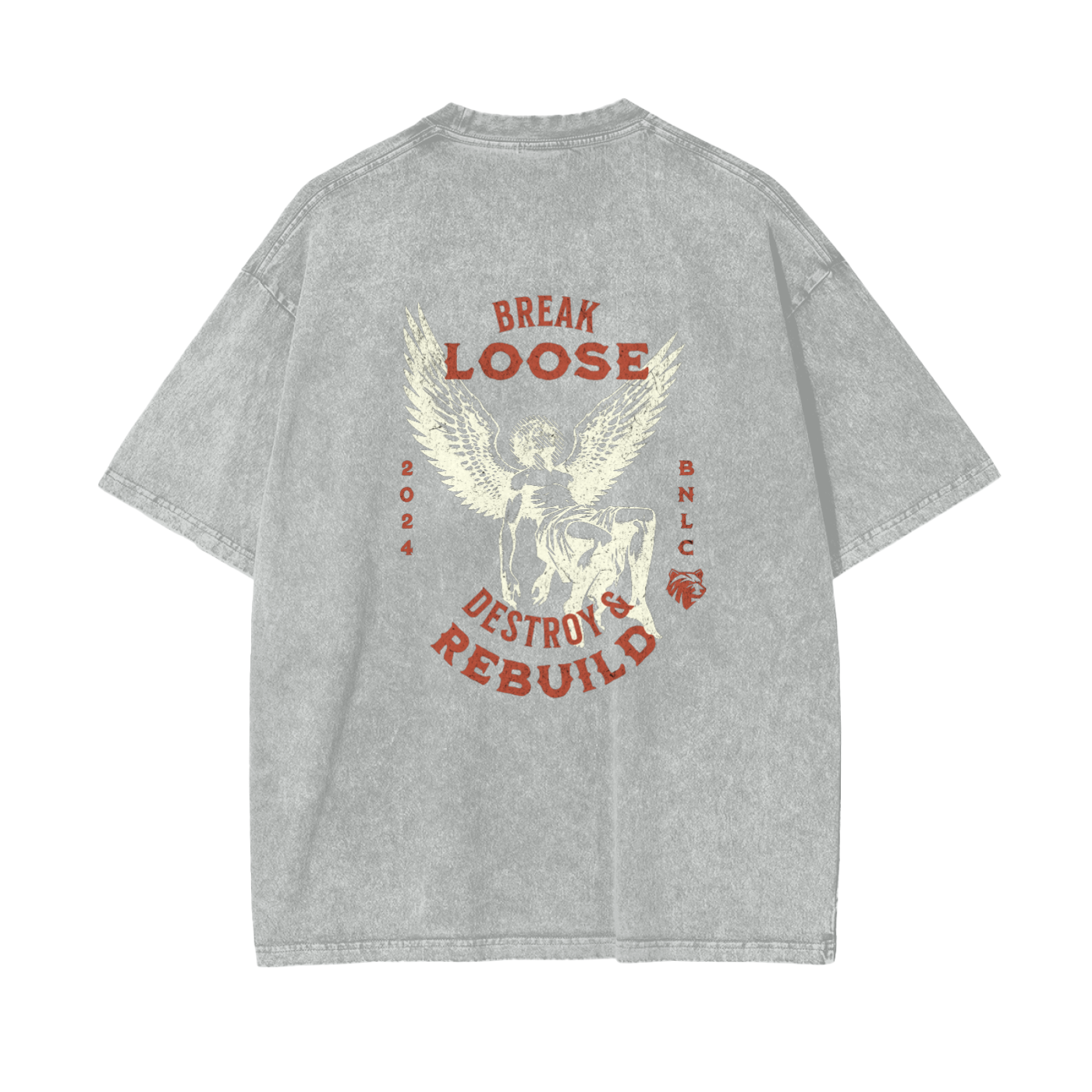 Oversize Snow Washed T-Shirt - Bear Necessities Clothing 